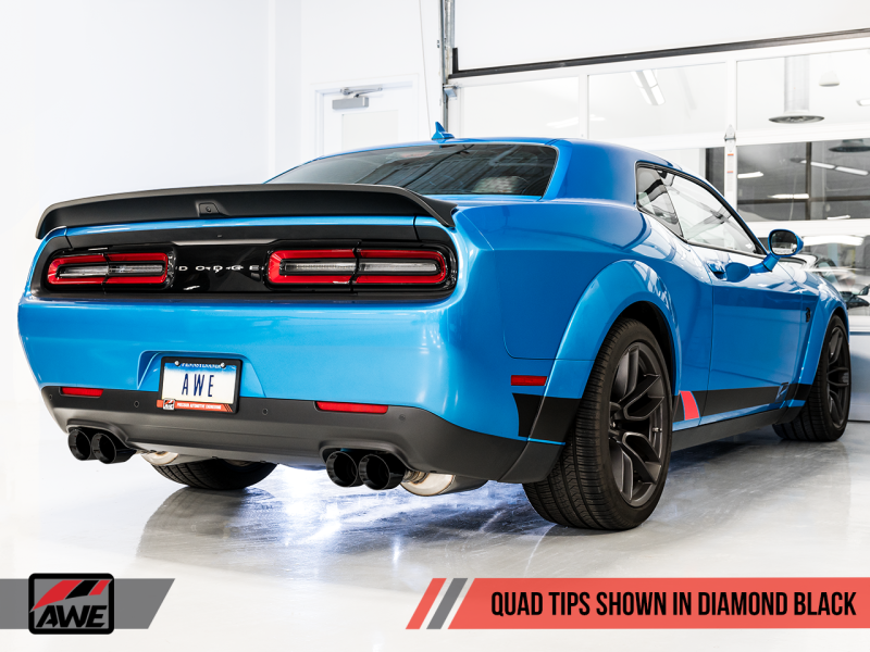 AWE Tuning 2015+ Dodge Challenger 6.4L/6.2L Non-Resonated Touring Edition Exhaust - 3020-43082-C-Dub Tech