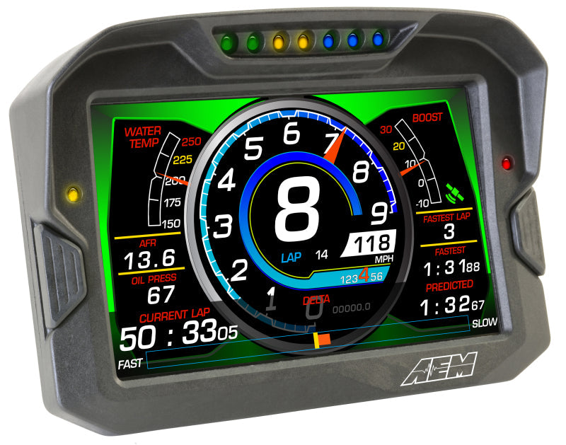 AEM CD-7 Non Logging Race Dash Carbon Fiber Digital Display - 30-5700-C-Dub Tech