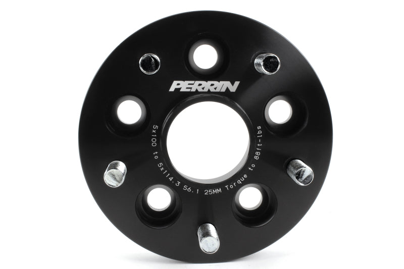 Perrin Wheel Adapter 25mm Bolt-On Type 5x100 to 5x114.3 w/ - PSP-WHL-226BK