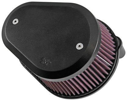 K&N Street Metal Intake System Flare - Black LG Capacity - RK-3947XB