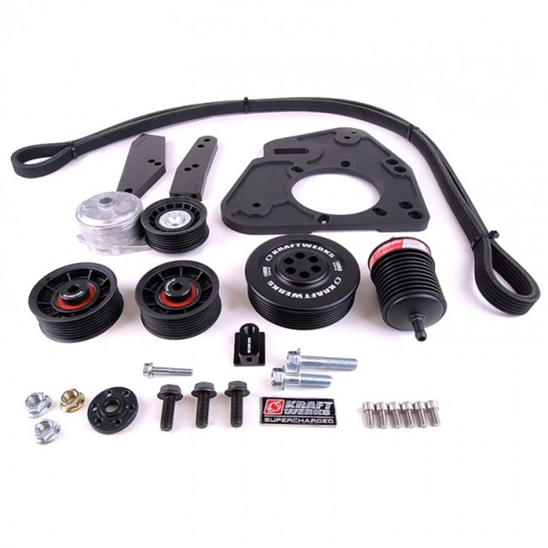 KraftWerks Acura/Honda B-Series Race Supercharger Kit (C30-94) - Black Edition - 150-05-0030BB