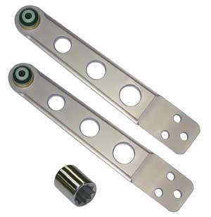 SPC Performance 02-06 Honda CR-V/Acura RSX/03-10 Element Silver Anodized Rear - 69400
