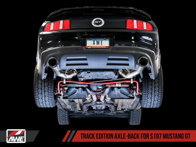 AWE Tuning S197 Mustang GT Axle-back Exhaust - Track Edition - 3020-32040-C-Dub Tech