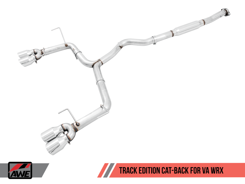 AWE Tuning Subaru WRX/STI VA/GV Sedan Track Edition Exhaust - - 3020-42058-C-Dub Tech