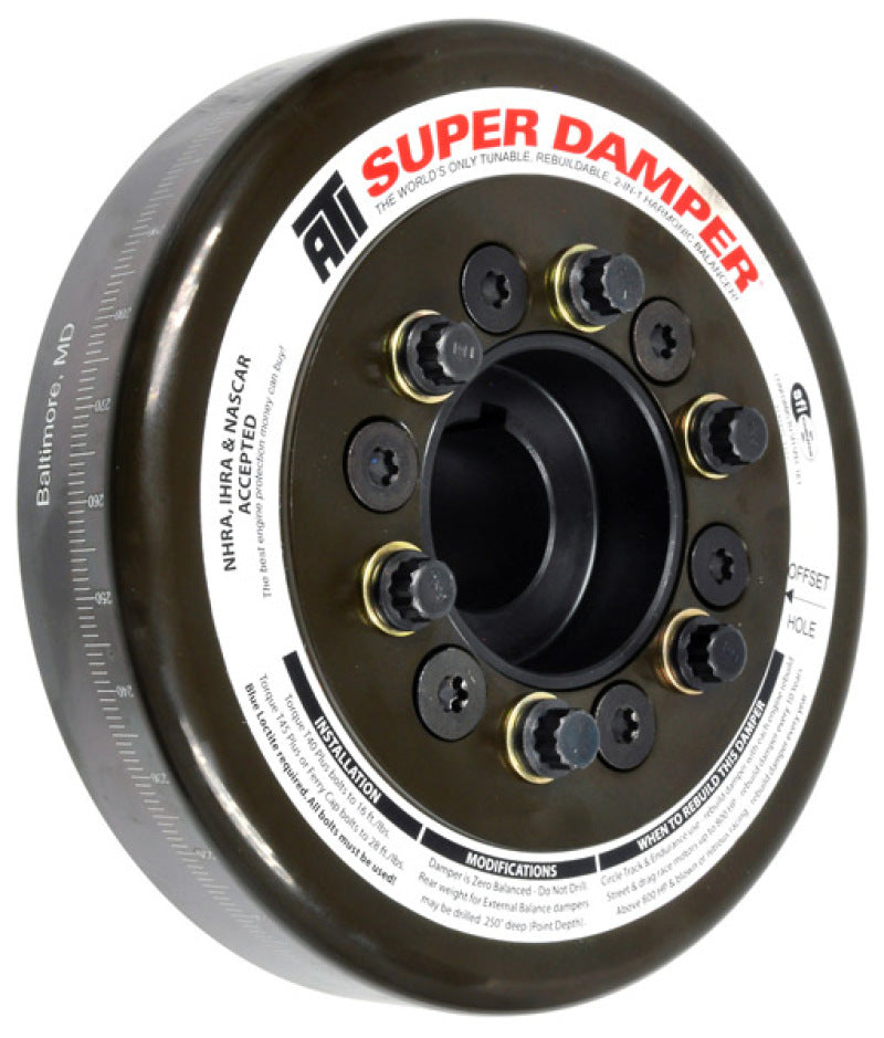 ATI Damper - 7.074in - Steel - Oliver Tractor - - ATI917368-C-Dub Tech