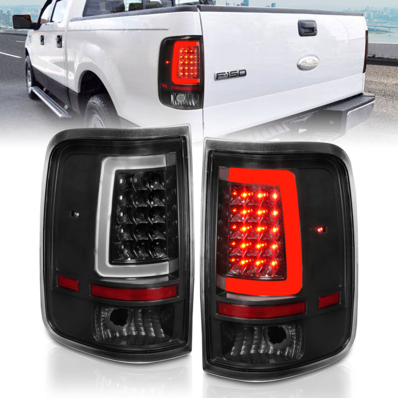 ANZO 2004-2006 Ford F-150 LED Tail Lights w/ Light Bar - 311342