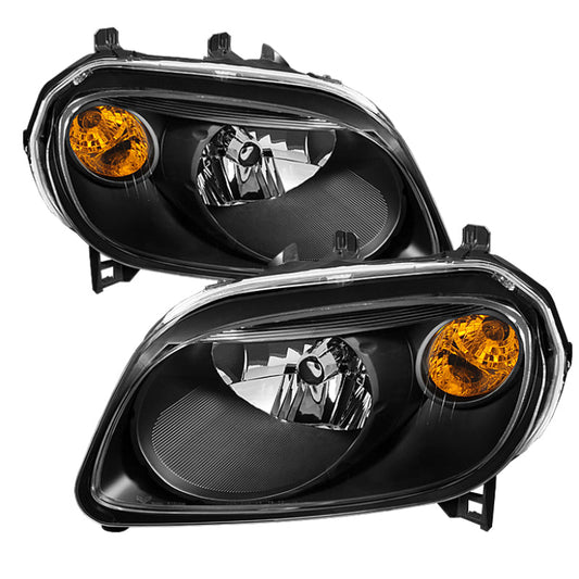 Xtune Chevy Hhr 2006-2011 Crystal Headlights Black HD-JH-CHHR06-BK - 9023828