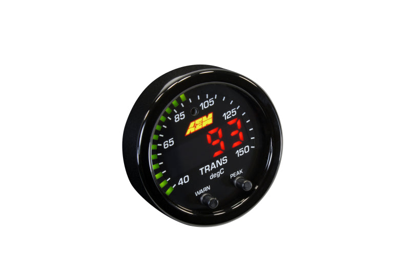 AEM X-Series Temperature 100-300F Gauge Kit (ONLY Black Bezel and - 30-0302