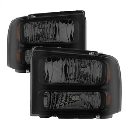 Xtune Ford F250 F350 F450 Superduty Excursion 99-04 Headlights Black - 9033001