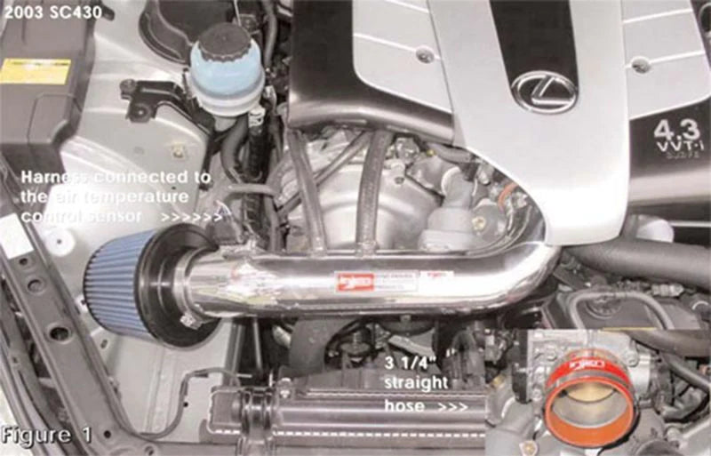Injen 01-03 Lexus GS430/LS430/SC430 V8 4.3L Black IS Short Ram - IS2095BLK