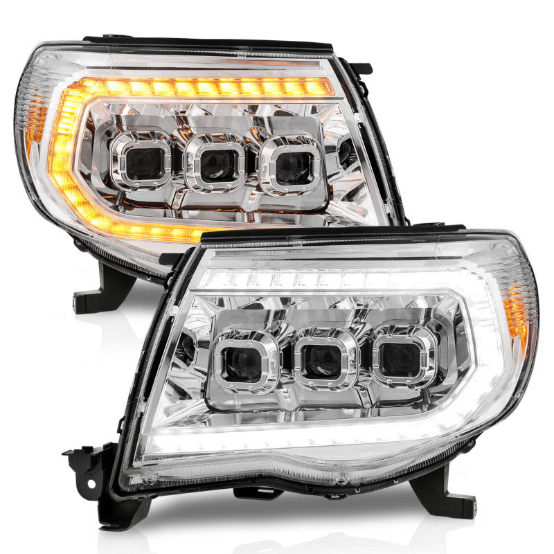 ANZO 05-11 Toyota Tacoma LED Projector Headlights w/Light Bar Swtchbk - 111582-C-Dub Tech