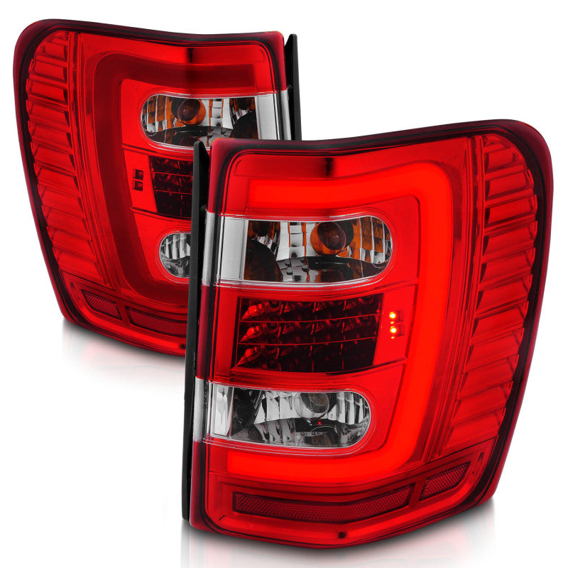 ANZO 1999-2004 Jeep Grand Cherokee LED Tail Lights w/ Light - 311396