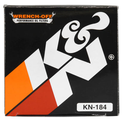 K&N Oil Filter 2.688in Height x 3.031in OD Powersports - - KN-184