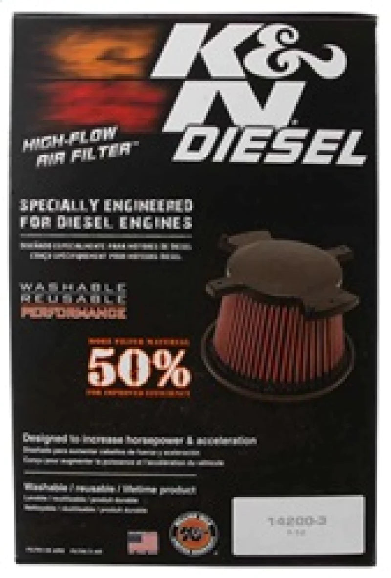 K&N 06 Chevrolet Duramax 6.6L-V8 DSL Drop In Air Filter - E-0781