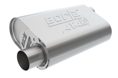 Borla CrateMuffler BB Mopar 383/413/426/440 ATAK 2.5in Offset/Offset 14inx4.35inx9in Oval - 400943