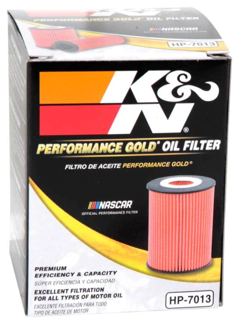 K&N 07-09 Mazdaspeed3 Performance Gold Oil Filter (OEM style cartridge - HP-7013