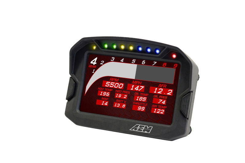 AEM CD-5G Carbon Digital Dash Display w/ Interal 10Hz GPS - 30-5602-C-Dub Tech