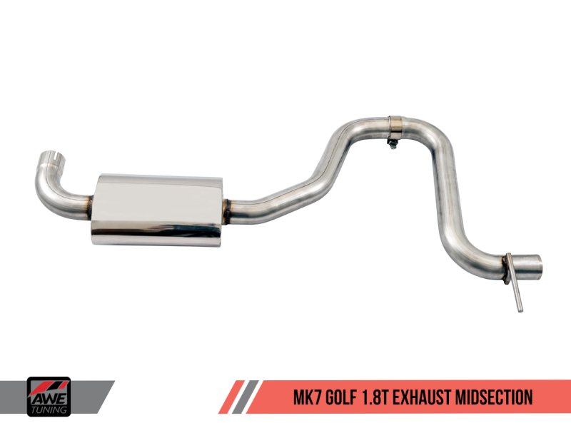 AWE Tuning VW MK7 Golf 1.8T Track Edition Exhaust w/Diamond - 3020-23022-C-Dub Tech
