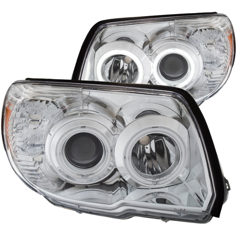 ANZO 2006-2009 Toyota 4Runner Projector Headlights w/ Halo Chrome - 111321-C-Dub Tech