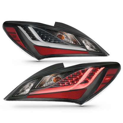 ANZO 10-13 Hyundai Genesis 2DR LED Taillights Smoke - 321347