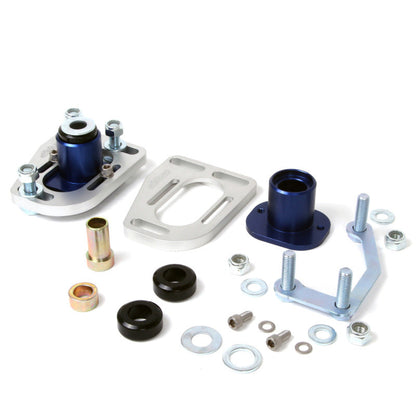 BBK 79-93 Mustang Caster Camber Plate Kit - Silver Anodized - 2525-C-Dub Tech