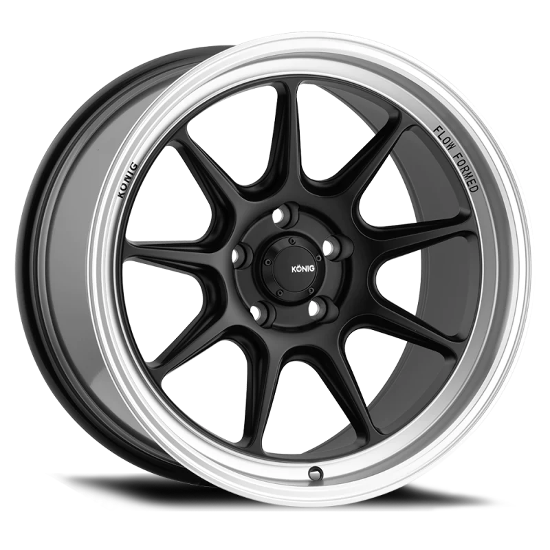 Konig Countergram 19x8.5 5x108 ET43 Matte Black / Matte Machined - CT89508435