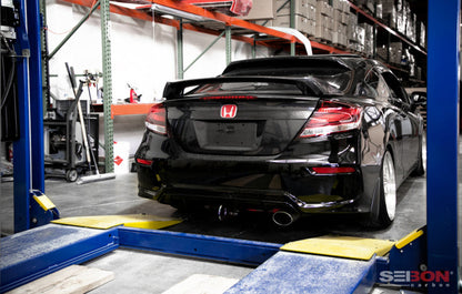 Seibon 14-15 Honda Civic 2 Door Si-Style Carbon Fiber Rear - RS14HDCV2D-SI