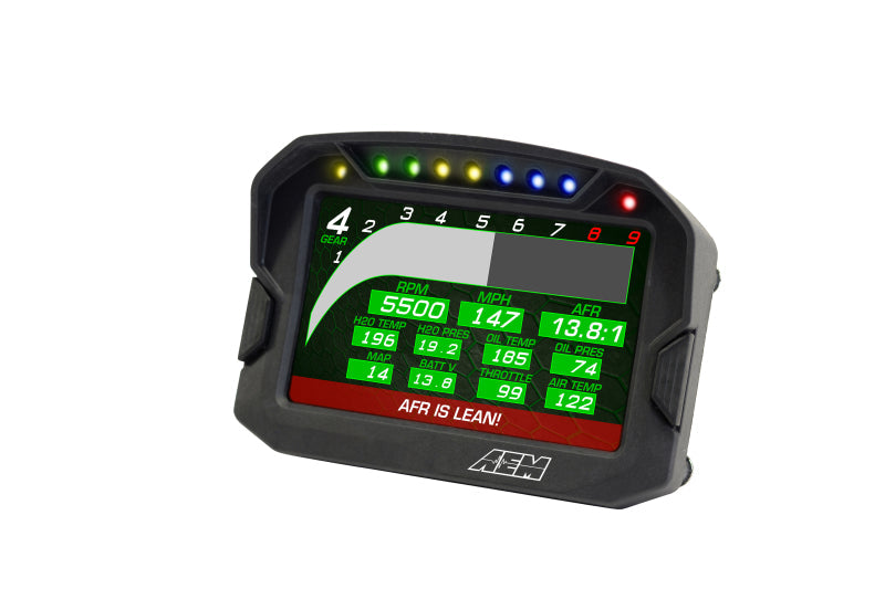 AEM CD-5G Carbon Digital Dash Display w/ Interal 10Hz GPS - 30-5602-C-Dub Tech