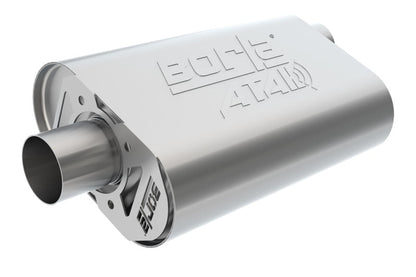 Borla CrateMuffler Big Block Mopar 383/413/426/440 2.5in Offset/Center 14inx4.35inx9in Oval - 400941