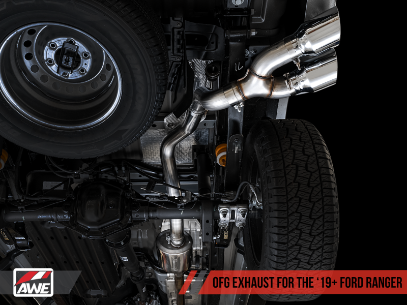 AWE Tuning 2019+ Ford Ranger 0FG Performance Exhaust System w/Chrome - 3015-22072-C-Dub Tech