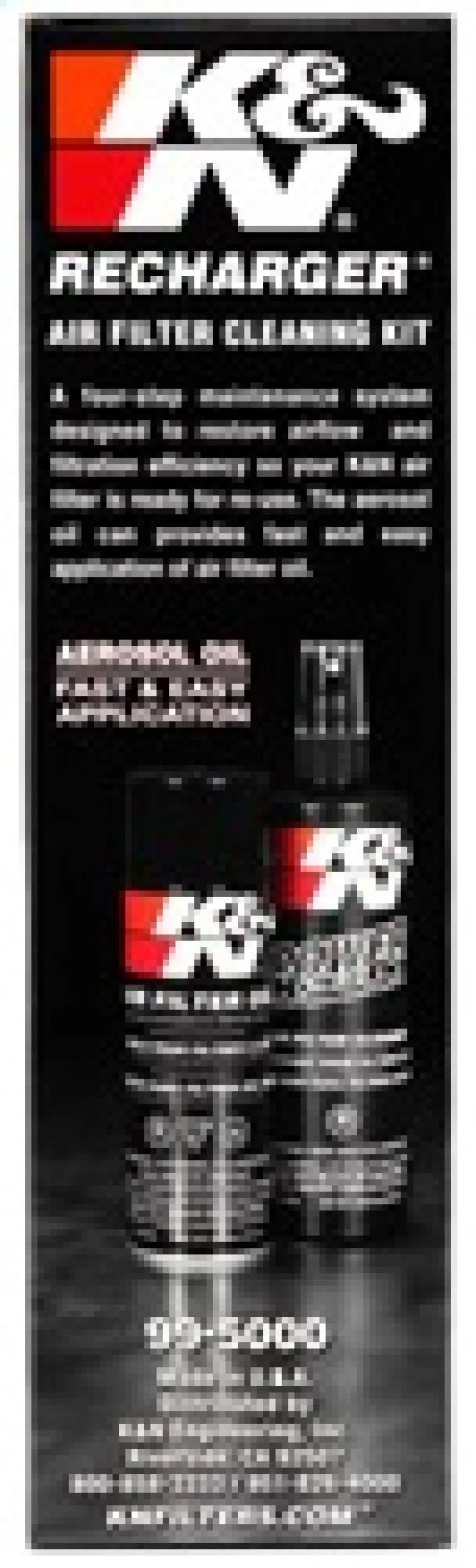 K&N Aerosol Oil Recharger Service Kit - 99-5000