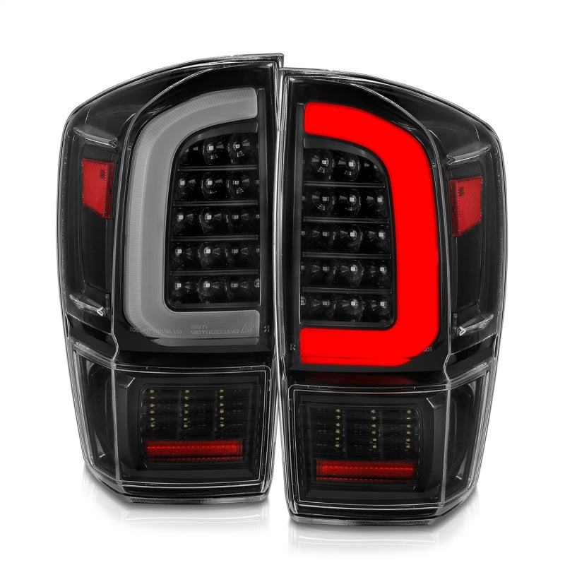 ANZO 16-21 Toyota Tacoma LED Tail Lights - w/ Light - 311400