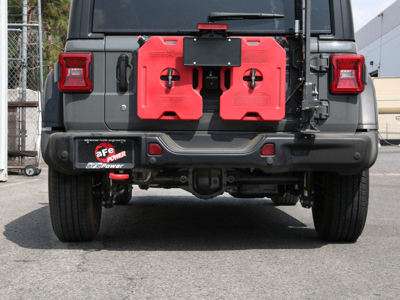 aFe MACH Force-Xp Axle-Back Exhaust System w/NoTip 18-20 Jeep Wrangler - 49-48070-1