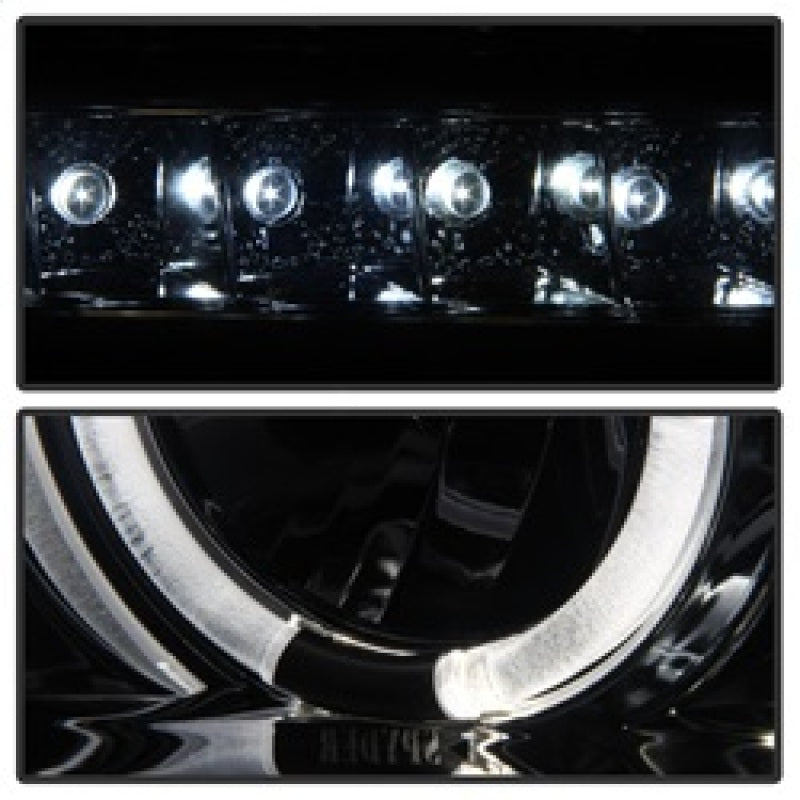 Spyder Toyota Tundra 07-13 Projector Headlights LED Halo LED Smke - 5012043