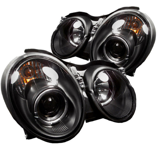 Spyder Mercedes Benz CLK 98-02 Projector Headlights Halogen Model- LED - 5011176