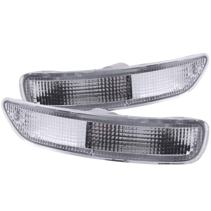 ANZO 1993-1997 Toyota Corolla Euro Parking Lights Chrome - 511017-C-Dub Tech