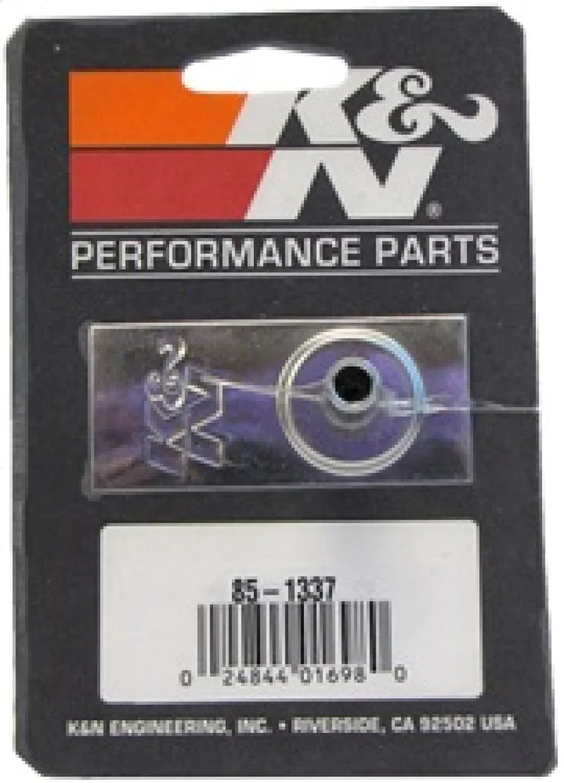 K&N Air Filter Vent Kit - Marine - Aluminum 3/8in - 85-1337