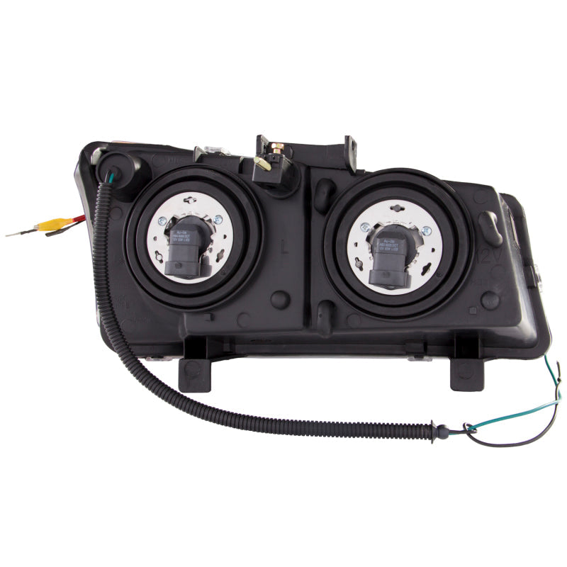 ANZO 2003-2006 Chevrolet Silverado 1500 Projector Headlights w/ U-Bar Black - 111312-C-Dub Tech