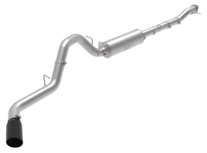 aFe Large Bore-HD 3in 409SS DPF-Back Exhaust System w/ Polished - 49-42080-P