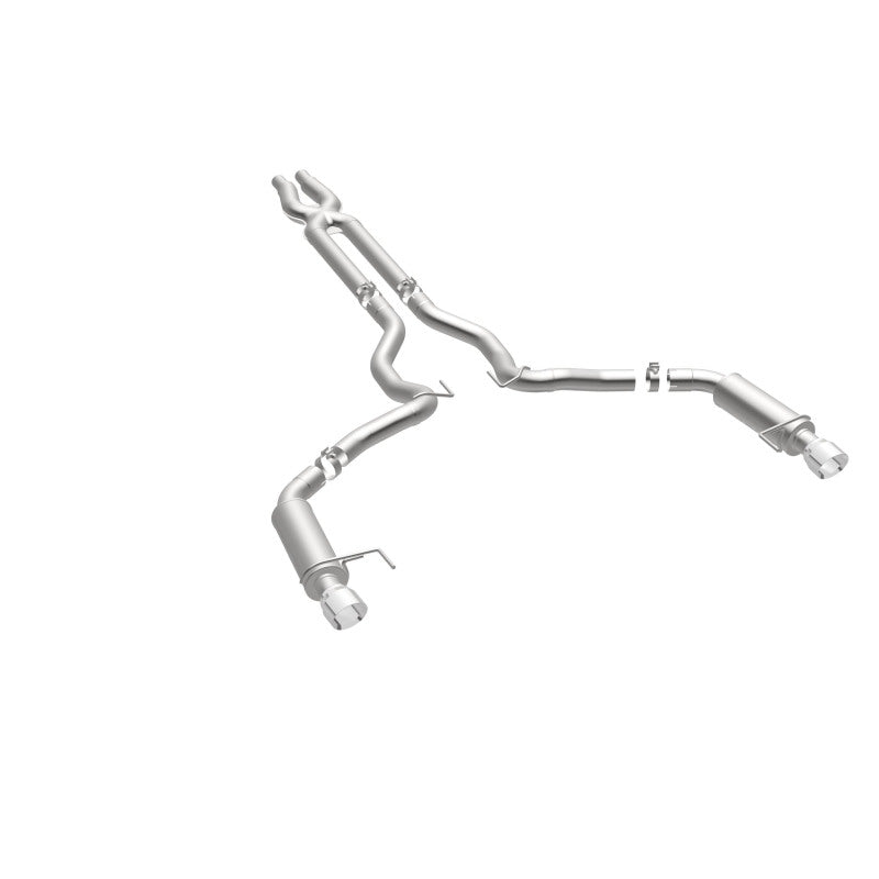 MagnaFlow Cat Back, SS, 3in, Competition, Dual Split Polished 4.5in - 19101