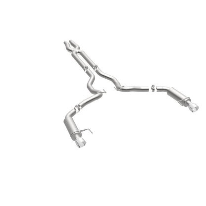 MagnaFlow Cat Back, SS, 3in, Competition, Dual Split Polished 4.5in - 19101