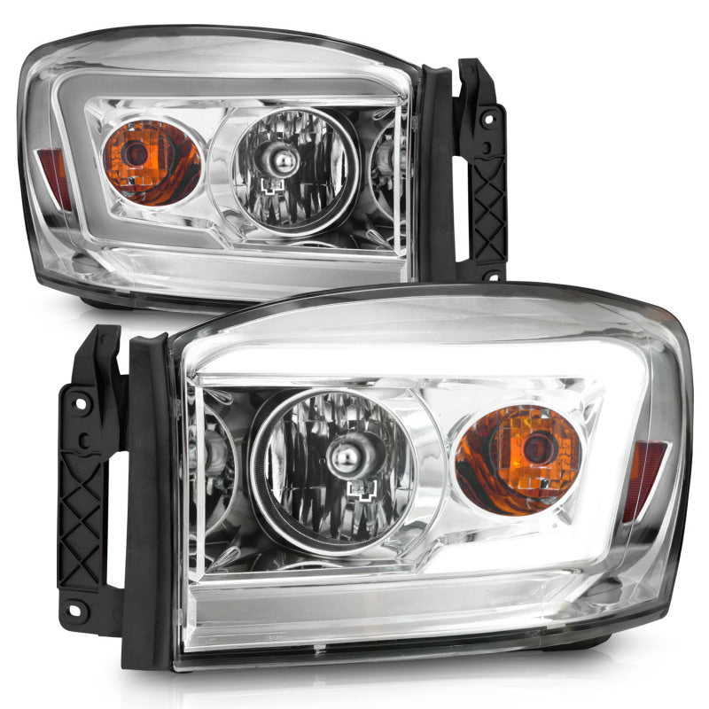 Anzo 06-09 Dodge RAM 1500/2500/3500 Headlights Chrome Housing/Clear Lens (w/ - 111525