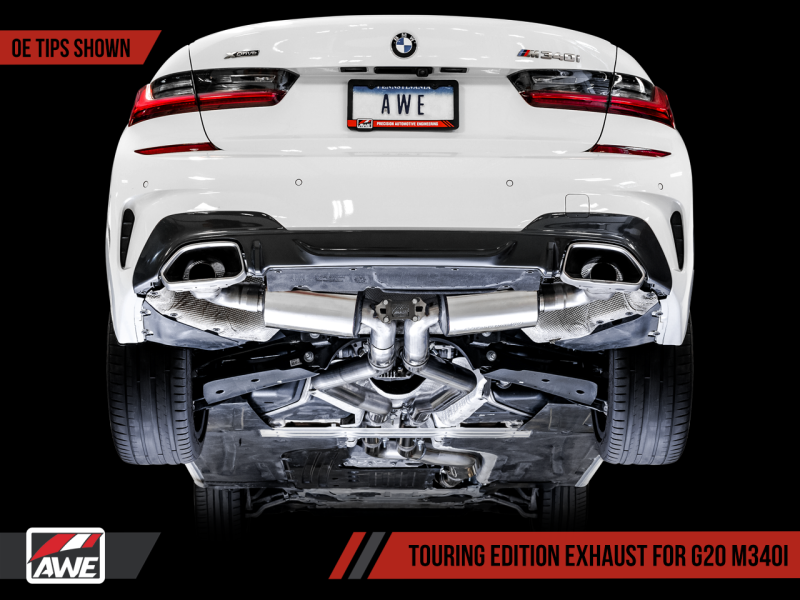 AWE Tuning 2019+ BMW M340i (G20) Non-Resonated Touring Edition Exhaust - 3015-11058-C-Dub Tech