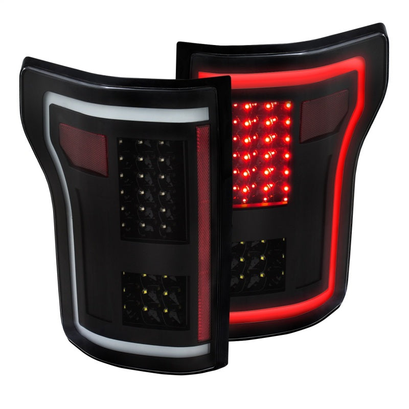 ANZO 2015-2017 Ford F-150 LED Taillights Black - 311285-C-Dub Tech