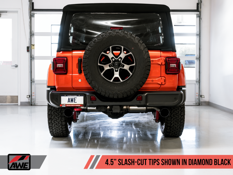 AWE Tuning 2018+ Jeep Wrangler JL/JLU Tread Edition Axle-Back Dual - 3015-33001-C-Dub Tech