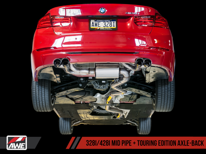 AWE Tuning BMW F3X N20/N26 328i/428i Touring Edition Exhaust Quad - 3010-43036-C-Dub Tech