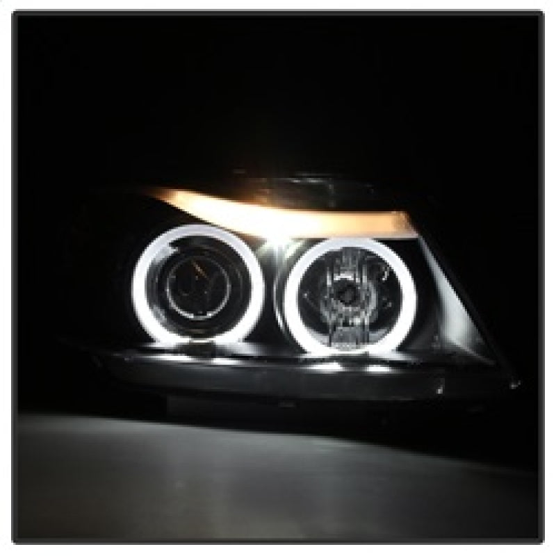 Spyder BMW E90 3-Series 06-08 Projector LED Halo Amber Reflctr - 5009005