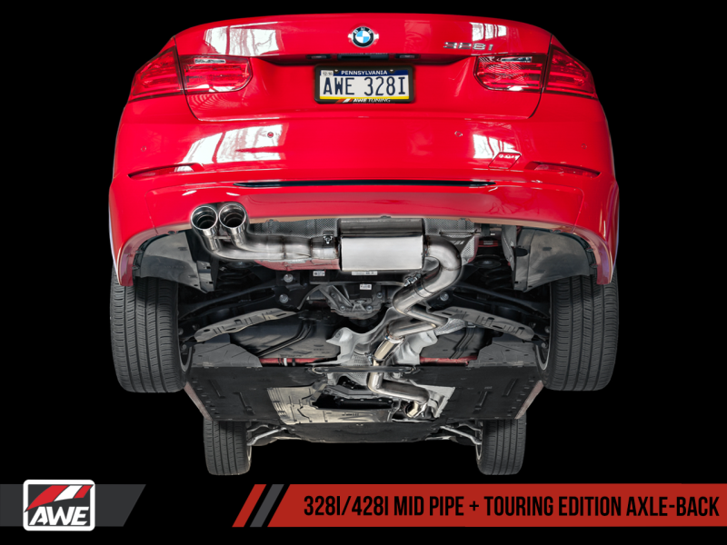 AWE Tuning BMW F3X 28i / 30i Touring Edition Axle-Back - 3010-23022-C-Dub Tech