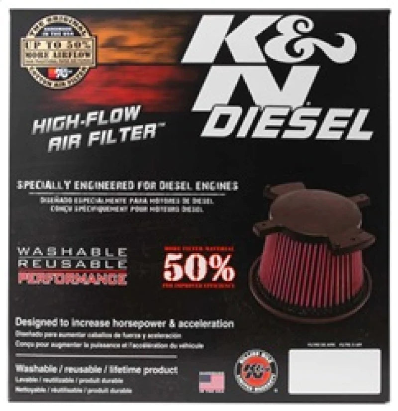 K&N 08-10 Ford F250 Super Duty 6.4L Drop In Air - E-0785