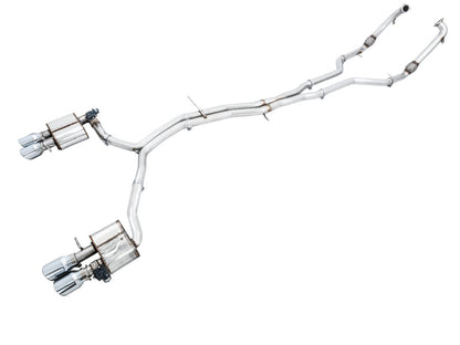AWE Tuning Audi B9 S5 Coupe SwitchPath Exhaust w/ Chrome - 3025-42036-C-Dub Tech